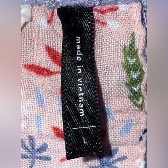 Anthropologie Akemi+Kin Woodruff Top Wrap Sweater Waffle Knit Lavender Large - Picture 4 of 5